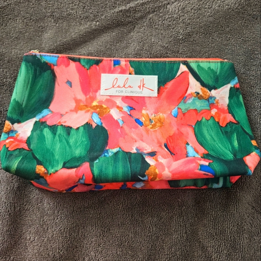 Lulu DK for Clinique Floral Cosmetic Bag